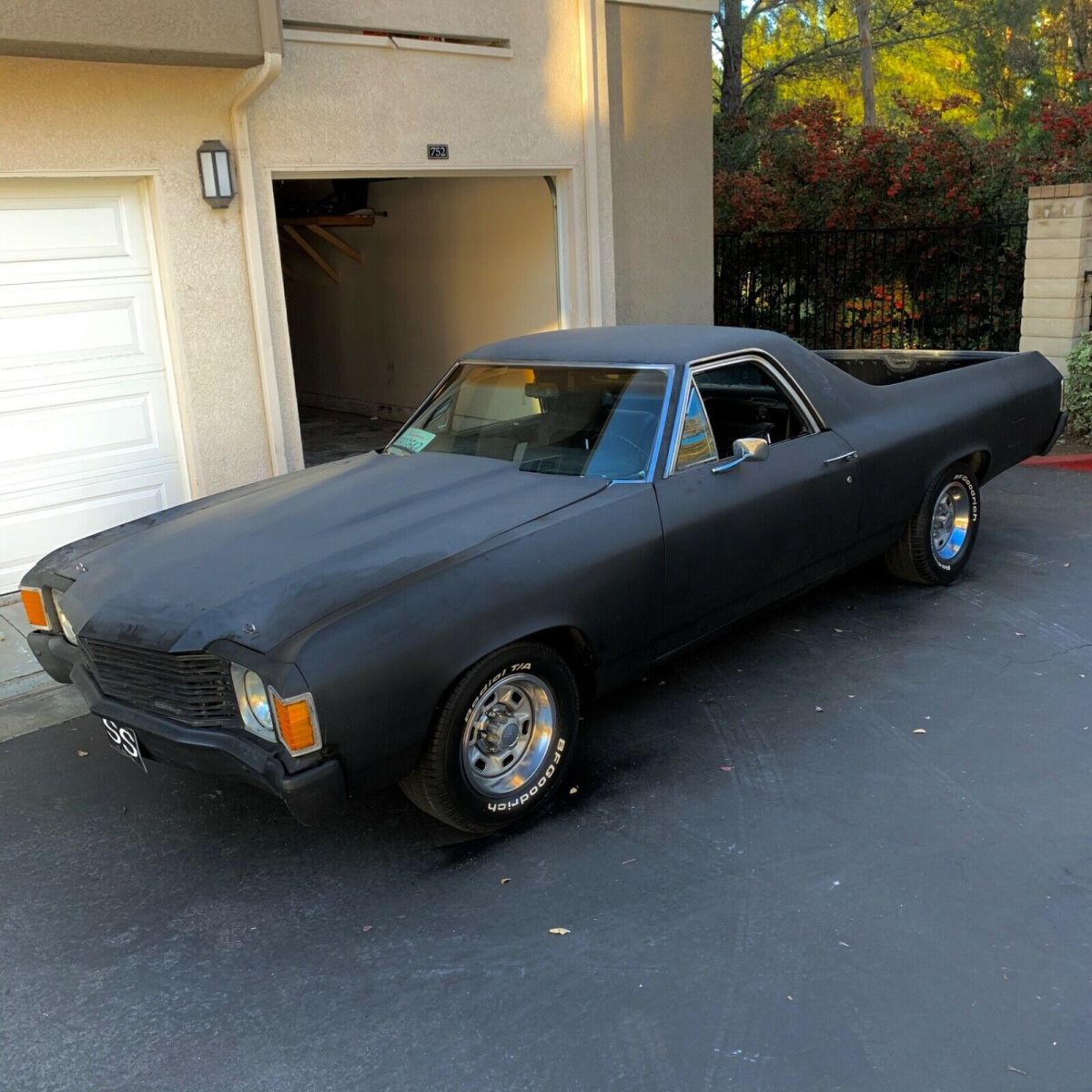 1972 Black Chevrolet El Camino El camino