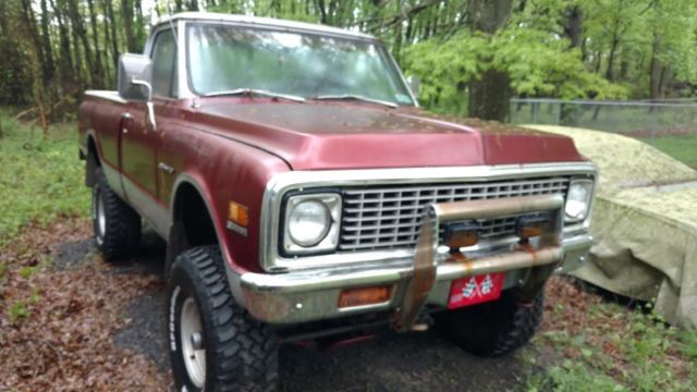 1972 Burgundy Chevrolet Other Pickups Shortbed