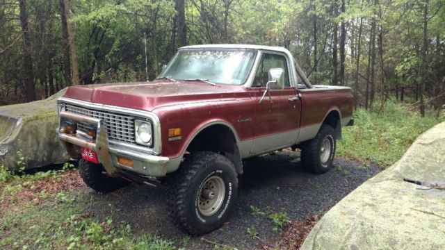 1972 Burgundy Chevrolet Other Pickups Shortbed