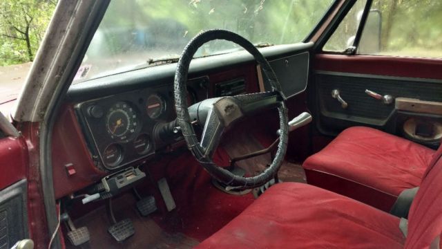 1972 Burgundy Chevrolet Other Pickups Shortbed