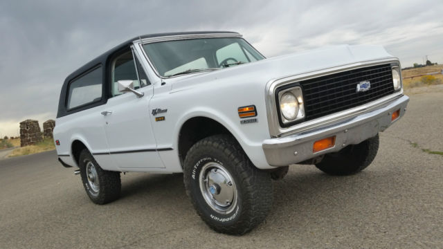 1972 White Chevrolet Blazer Cab & Chassis