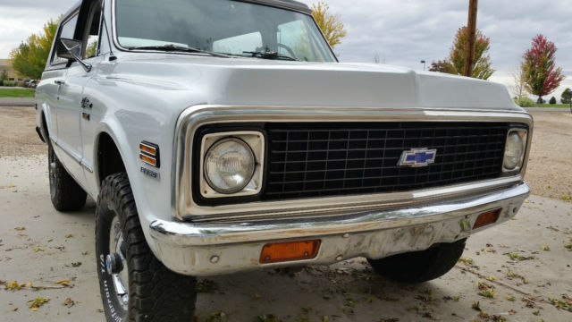 1972 White Chevrolet Blazer Cab & Chassis