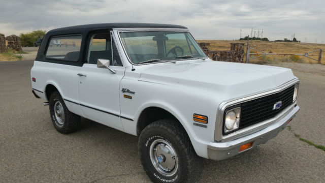 1972 White Chevrolet Blazer Cab & Chassis