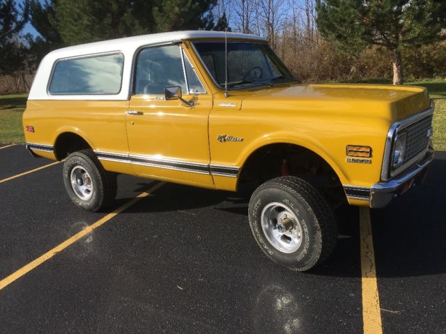 1972 Yellow Chevrolet Blazer SUV