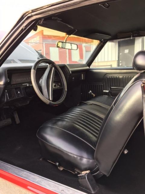 1972 RED & BLACK Chevrolet Malibu Coupe