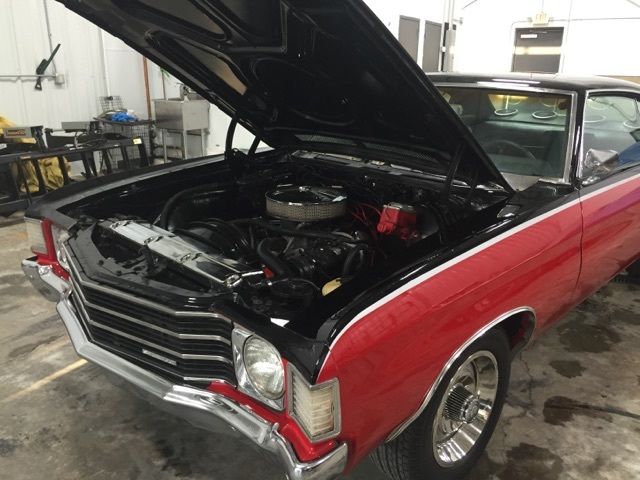 1972 RED & BLACK Chevrolet Malibu Coupe