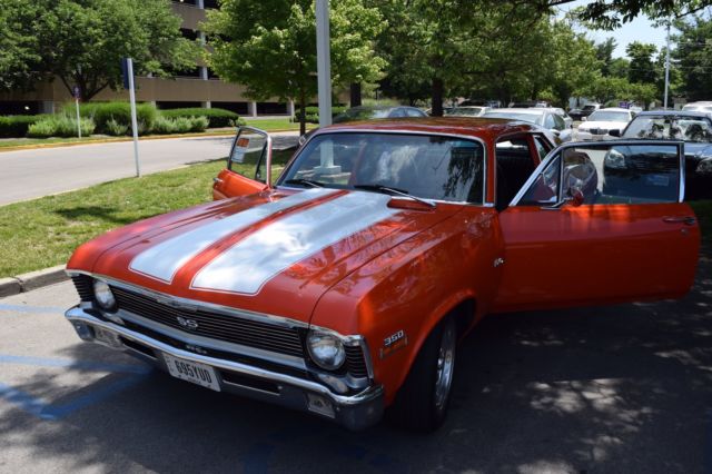 1972 Orange Chevrolet Nova Coupe