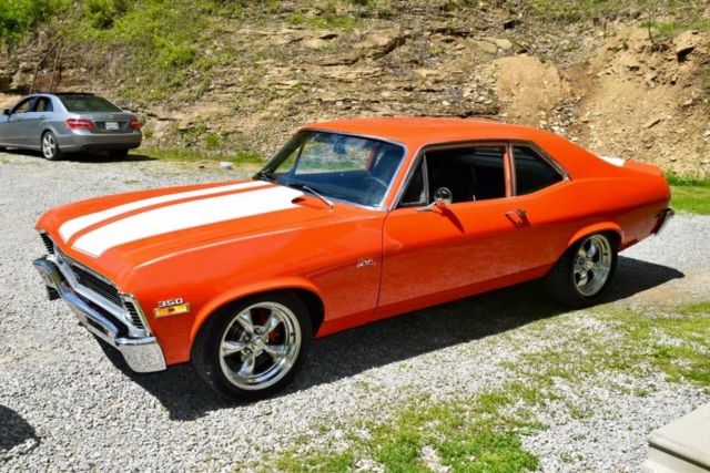 1972 Orange Chevrolet Nova Coupe