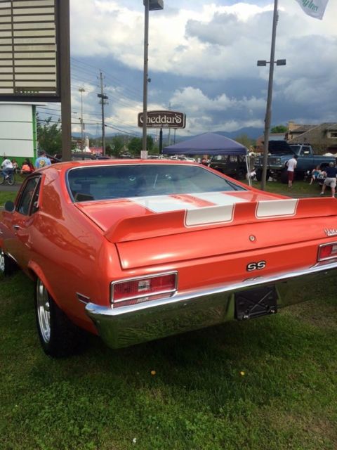 1972 Orange Chevrolet Nova Coupe