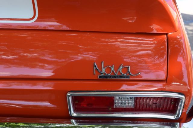 1972 Orange Chevrolet Nova Coupe