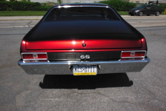 1972 Red Chevrolet Nova Coupe