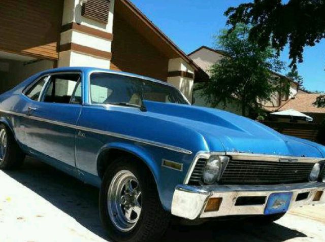 1972 Blue Chevrolet Nova Coupe