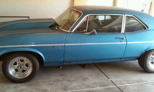1972 Blue Chevrolet Nova Coupe