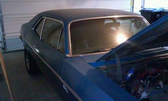 1972 Blue Chevrolet Nova Coupe