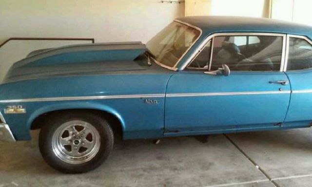 1972 Blue Chevrolet Nova Coupe
