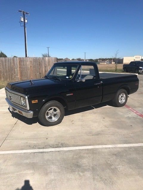 1972 Black Chevrolet C-10 Standard Cab Pickup