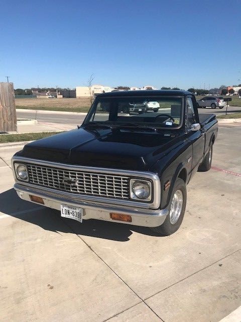 1972 Black Chevrolet C-10 Standard Cab Pickup
