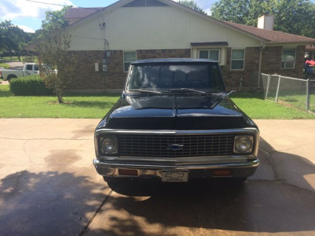 1972 Black Chevrolet C-10 Standard Cab Pickup