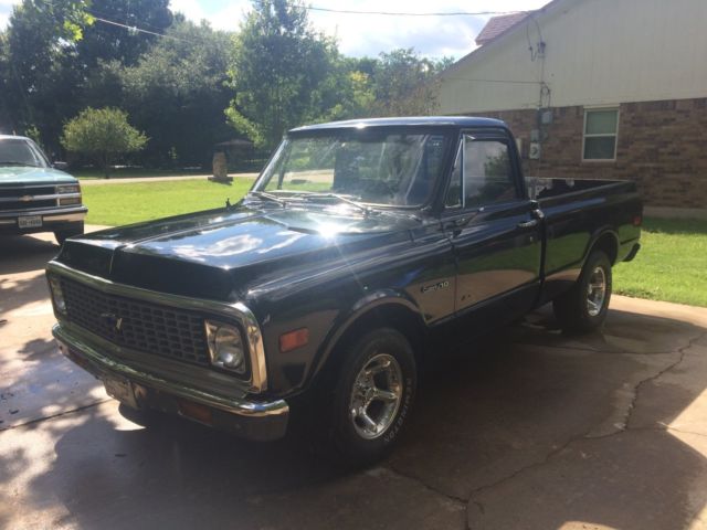 1972 Black Chevrolet C-10 Standard Cab Pickup
