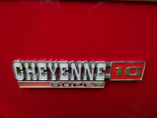 1972 Red Chevrolet Cheyenne Standard Cab Pickup