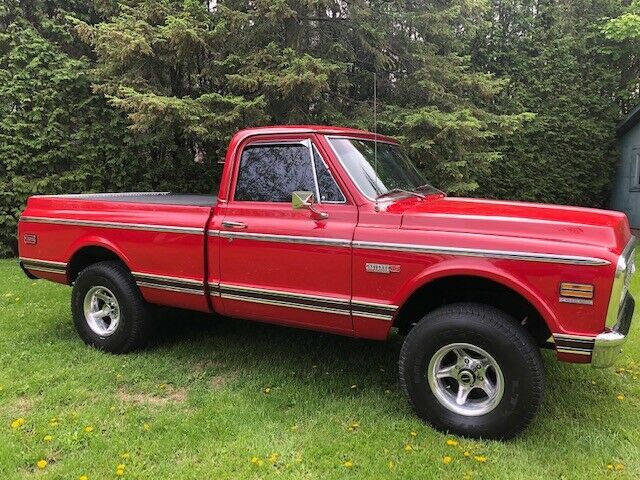 1972 Red Chevrolet Cheyenne Standard Cab Pickup