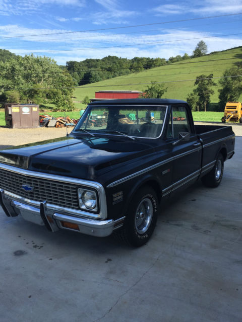 1972 Black Chevrolet C-10