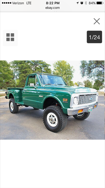 1972 Green Chevrolet Other Pickups Standard Cab Pickup