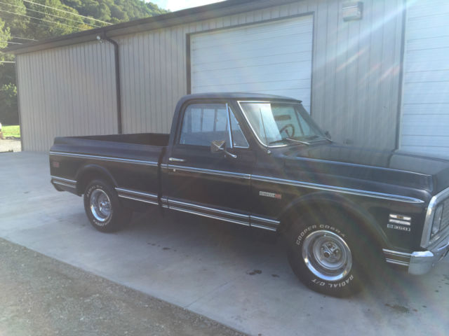 1972 Black Chevrolet C-10
