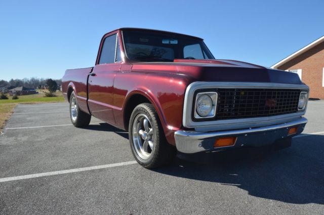 1972 Burgundy Chevrolet C-10 Standard Cab Pickup