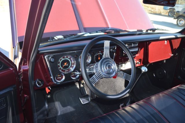 1972 Burgundy Chevrolet C-10 Standard Cab Pickup