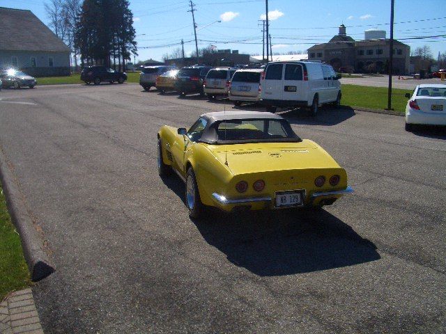 1972 Yellow Chevrolet Corvette Convertible