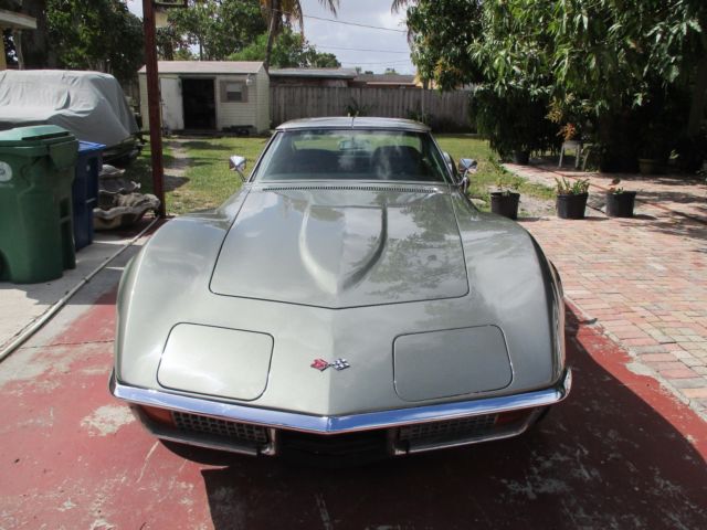 1972 steal city gray Chevrolet Corvette