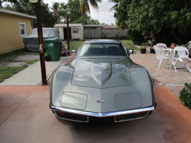 1972 steal city gray Chevrolet Corvette