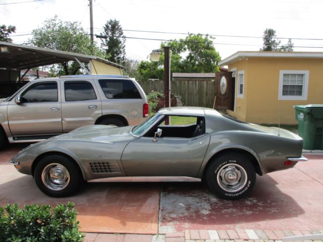 1972 steal city gray Chevrolet Corvette