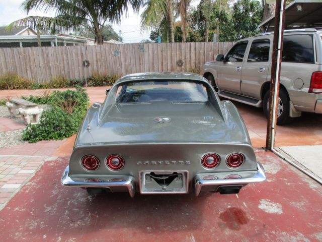 1972 steal city gray Chevrolet Corvette