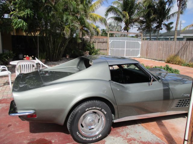 1972 steal city gray Chevrolet Corvette