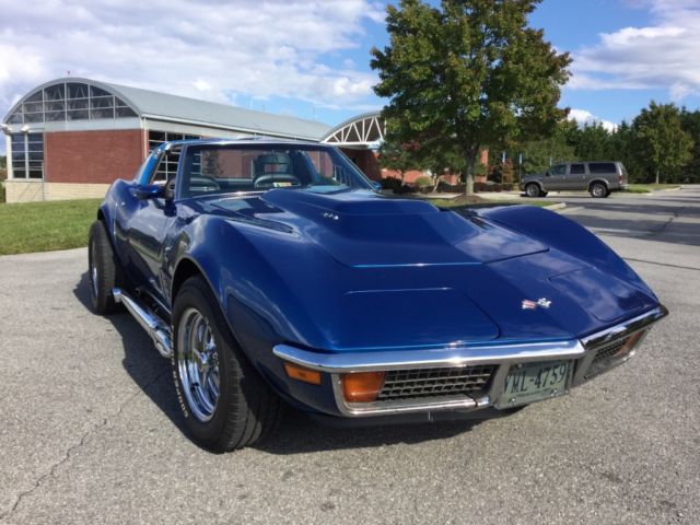 1972 Blue Chevrolet Corvette Coupe