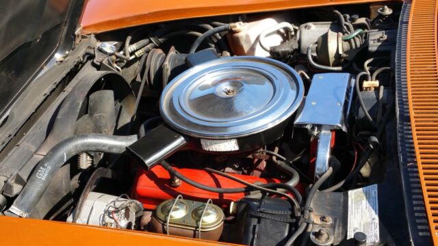 1972 Orange Chevrolet Corvette Coupe