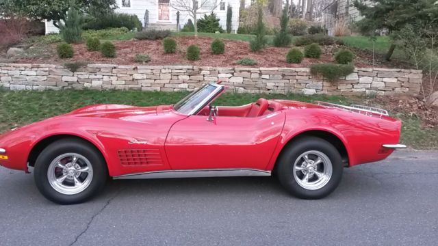 1972 Red Chevrolet Corvette Convertible