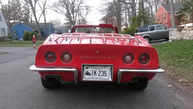 1972 Red Chevrolet Corvette Convertible