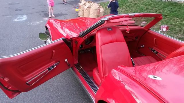 1972 Red Chevrolet Corvette Convertible