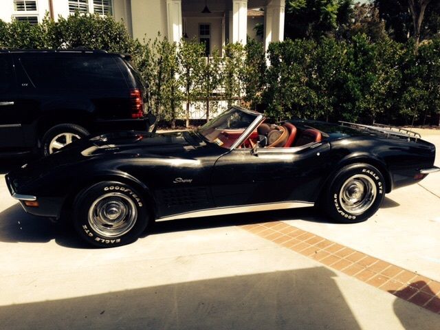 1972 Black Chevrolet Corvette Fiberglass