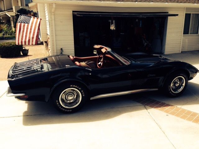 1972 Black Chevrolet Corvette Fiberglass