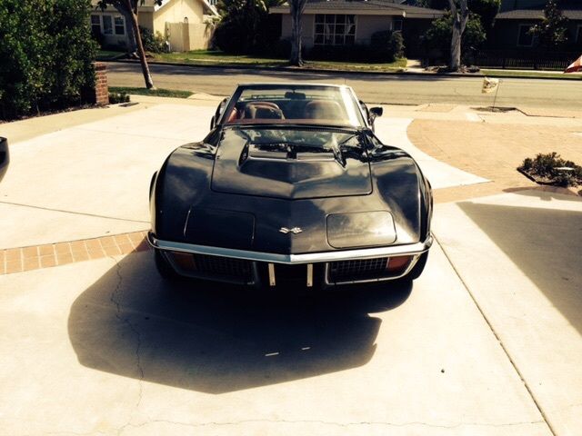 1972 Black Chevrolet Corvette Fiberglass