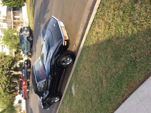 1972 Black Chevrolet Corvette Fiberglass