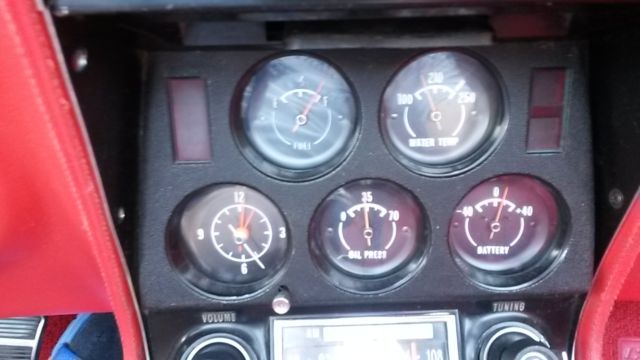 1972 Red Chevrolet Corvette Convertible