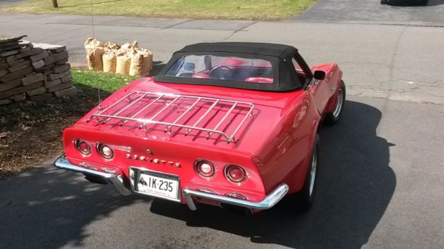 1972 Red Chevrolet Corvette Convertible