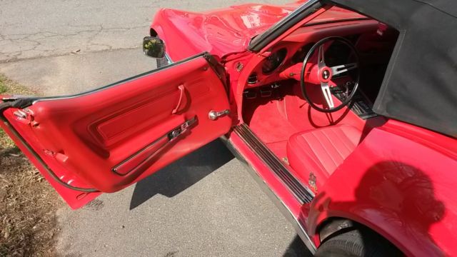 1972 Red Chevrolet Corvette Convertible