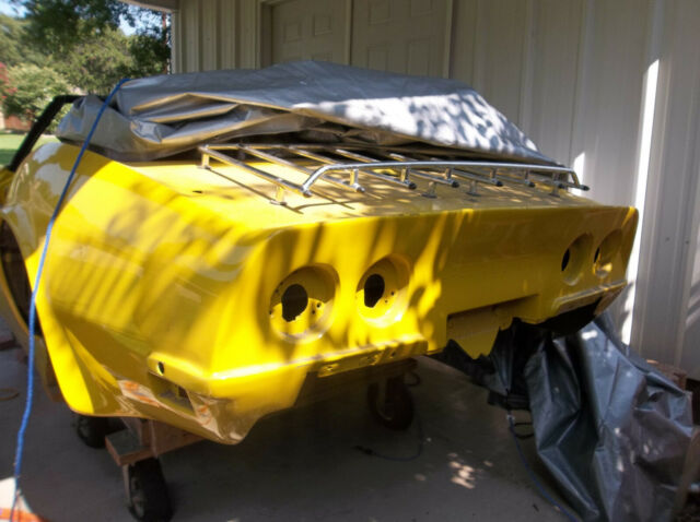 1972 sunfire yellow Chevrolet Corvette