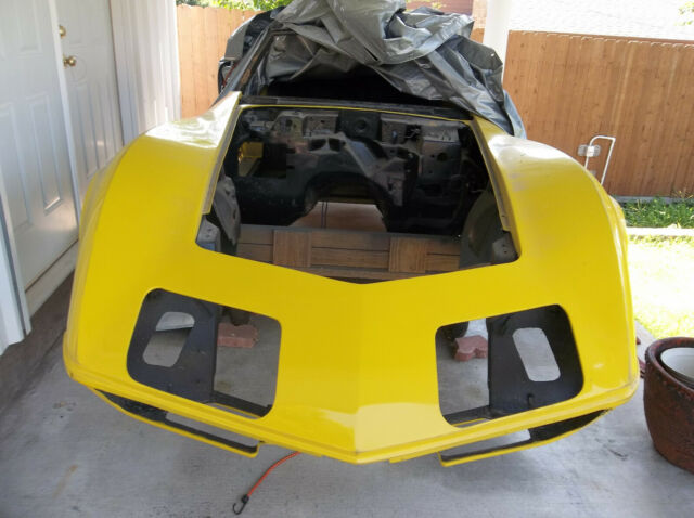 1972 sunfire yellow Chevrolet Corvette
